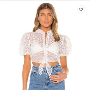 Puff sleeve crop top